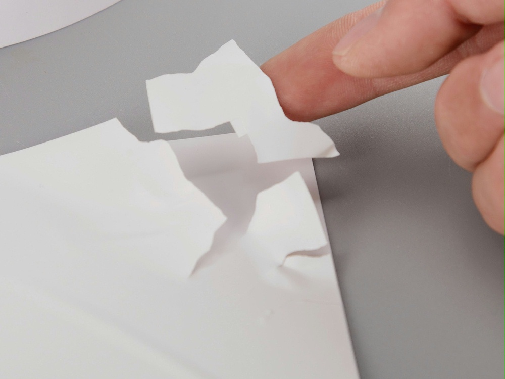 易碎紙不幹膠（jiāo）標簽材料