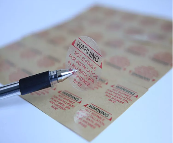 透明不幹膠標簽